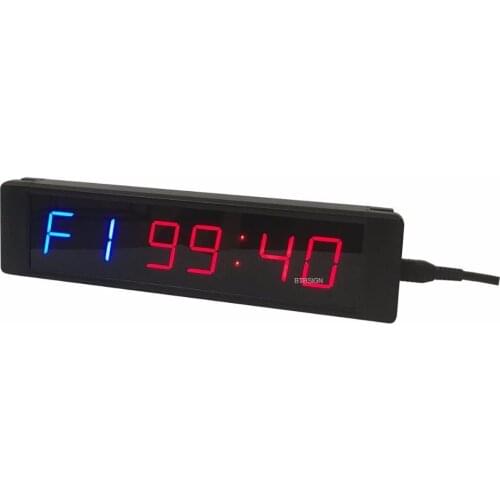 Mini Fitness Garage Interval Timer 1inch Crossfit timer LED Countdown Clock Stopwatch For Tabata Gym With Excercise Time
