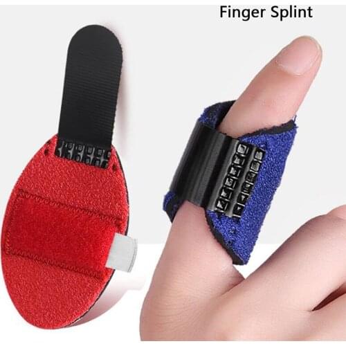 1Pcs Pain Relief Aluminium Finger Splint Fracture Protection Brace Corrector Support With Adjustable Tape Bandage