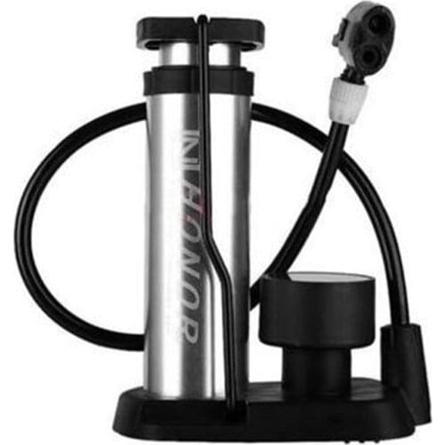 Portable Pedal Pump Bicycle High Pressure Aluminum Alloy Pedal Electric Car Toy Inflatable Basketball MTB Mountain Bike Pump