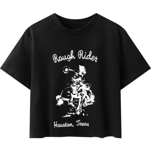 Casual Women Soft Cotton O Neck Shirt 2021 Summer Fashion Ladies High Street Loose Shirt Female Printed Short Shirt Top