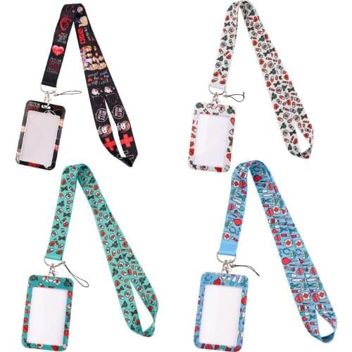 JF891 Greys Anatomy Lanyard Neck Strap for key ID Card Cellphone Straps Badge Holder DIY Hanging Rope Doctor Nurse Accessories