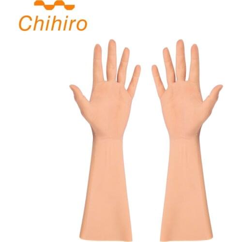 Silicone Female Hand Sleeve Gloves Highly Simulated Skin Artificial Arms Cover Scars Crossdresser scar-hider With women nail