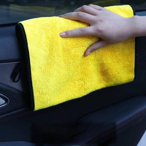 Car Wash Special Towel Wipe Car Towel Coral Fleece Thicken Absorbent Towel Two-color Double-sided Cleaning Car 3sizes Wash Towel