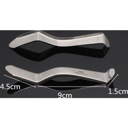 Dentist Stainless Steel Dental Lip Cheek Retractor Metal Hook Straight Dental