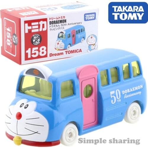 Takara Tomy Dream Tomica No.158 Doraemon 50th Anniversary Wrapping Bath Car Hot Pop Kids Toys Motor Vehicle Diecast Metal Model