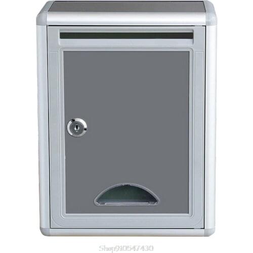 Vintage Aluminum Alloy Lockable Secure Mail Letter Post Box Mailbox Post Box for Home Garden Ornament Decor O05 20 Dropship