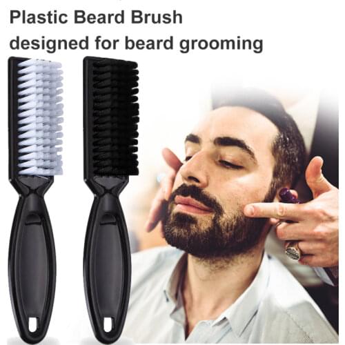 Fade Brush Comb Scissors Cleaning Brush Barber Shop Skin Fade Vintage Oil Head Shape Carving Cleaning Brush