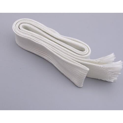22-24MM 2M Glass Fibre Exhaust Lagging Hose Insulation White Fit for Webasto Eberspacher & Many Other Heaters