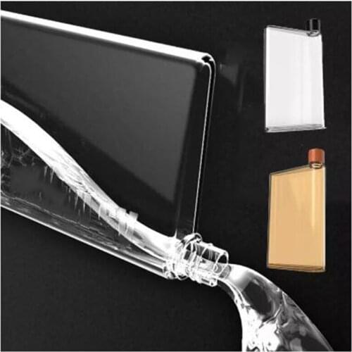 ZK50 Dropshipping A5 A6 Paper Cup Botlte Portable Paper Pad Water Bottle Bpa Free Clear Book Flat Drinks Kettle Notebook Bottle