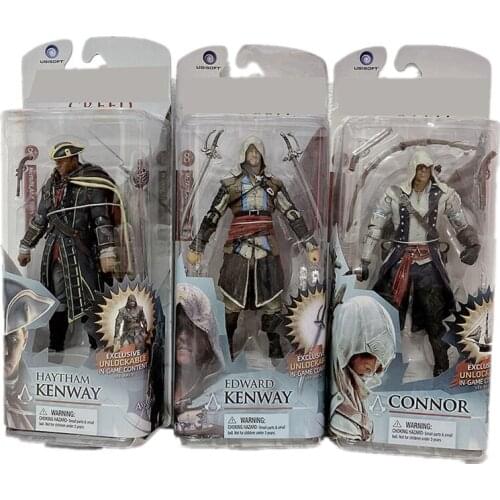 15cm Creed Series 4 Connor Haytham Edward Kenway Mohawk Action Figure Collectable Model Toy