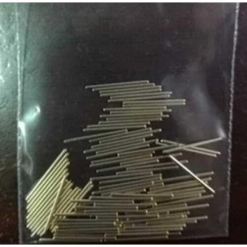 34pcs D0.55mm*8mm module power pin round straight needle gold-plating