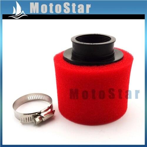 42mm Red Air Filter Cleaner For 125cc 140cc Pit Dirt Bike Motorcycle ATV Quad Buggy Go Kart 150cc Moped Scooter