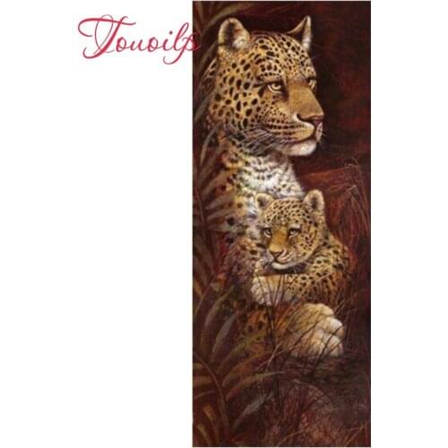 Touoilp Diamond Embroidery 5D DIY Animal Leopard Diamond Painting Christmas Cross Stitch Full square&round Rhinestone Mosaic