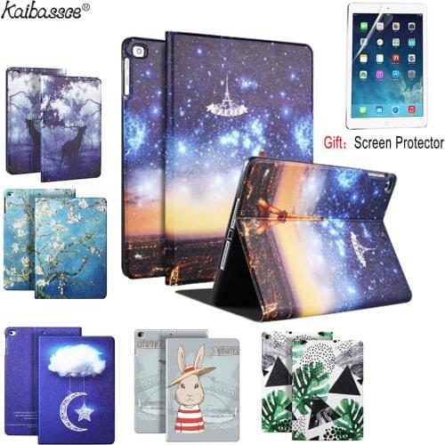 KAIBASSCE Case for iPad Mini 1 2 3 4 7.9 inch Print Pattern Soft Silicone Tablet Case For New iPad Air1 2 9.7 inch 2017 2018