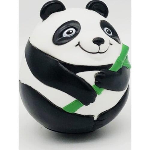 Y3NF Creative Plastic Pandas Shaped Tumbler Bottom Doll Home Decoration Students/Family Birthday Gifts