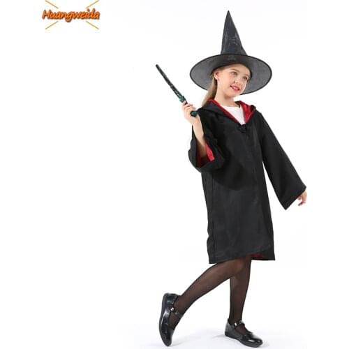 Wizard Magician Costumes Halloween Costumes for Kids Superhero Cloak Cosplay Anime Fantastic Suits Magic Staff Wand