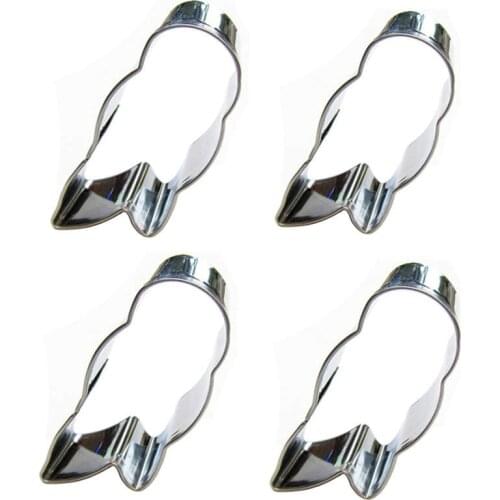 Mini Parrot 4 piece biscuit cutting molds, baking tools, cake decorating soft candy tools