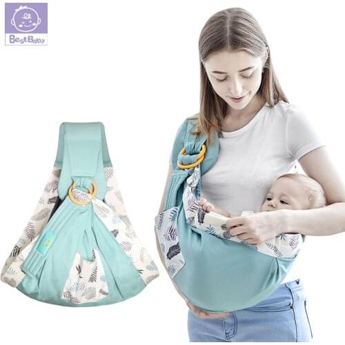 Best Baby Ergonomic Baby Carrier Portable Baby Sling Wrap Cotton Infant Newborn Baby Carrying Baby Wrap Sling for Baby Travel