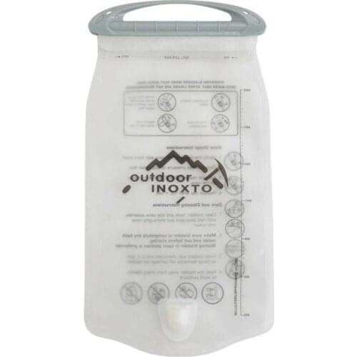 Camping Water Bag 2L Large Capacity Sport Water Bag Waterproof PEVA Safe Water Pouch Foldable Drinking Bags For Cycling Camping