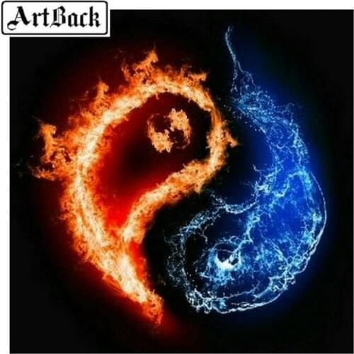 Full square / round drill 5D DIY diamond painting ice tai chi 3d diamond embroidery rhinestone mosaic crafts home decoration