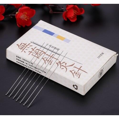 5 boxes 100 pcs Disposable acupuncture needle sterile massage needle 0.20/0.25/0.30/0.35/0.40mm