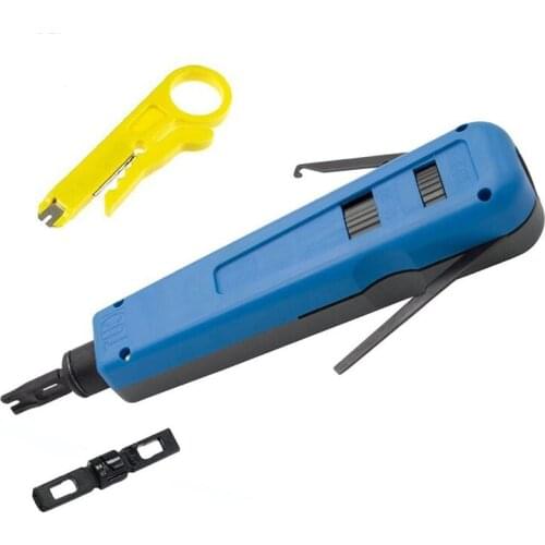 BMBY-Punch Down Impact Tool With 110 And 66 Blades, Network Wire Cable Cat6/Cat5E Telephone Impact Terminal Insertion Tools