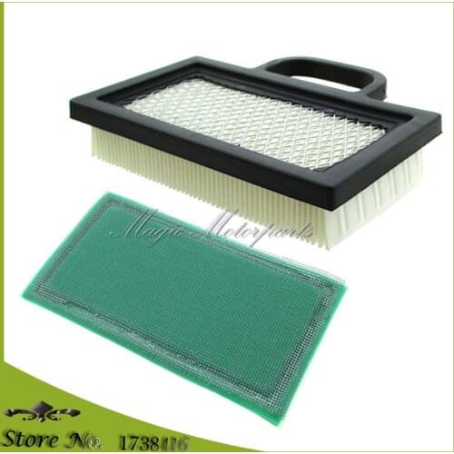 Air Filter & Pre-filter For Briggs & Stratton 405700-407700 for 18 thru 22 HP Intek V-twin engines John Deere D140 and Z425