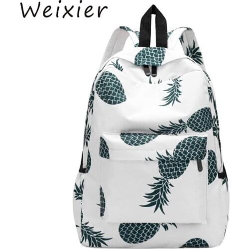 WEIXIER 2019 School Bags For Teenager Girls New Designer Backpack Women Casual Travel Bookbags Laptop Rucksack Mochila Hot V3-40