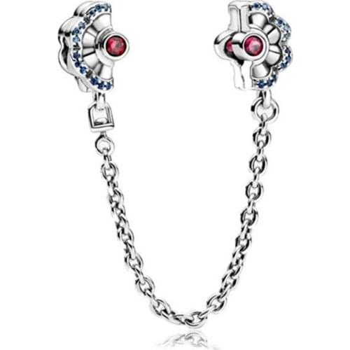 1Pcs New Pretty Sector Pendant DIY Beads Suitable for Original Pandora Charm Bracelet Ladies Jewelry Making Gift