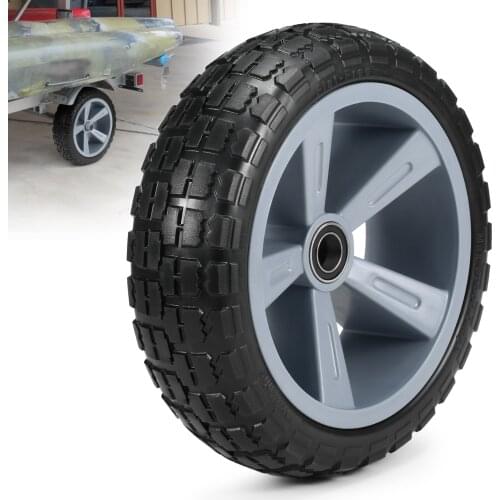 10 Inches Puncture-proof Kayak Trolley Tire Wheel for Kayak Canoe Trolley Cart Replacement Trolley Cart Tire Wheel