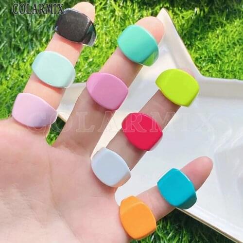 6Piece Summer color Rings Mix color Smooth Enamel jewelry rings accessories jewels jewelry party ring Enamel rings51678