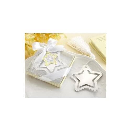 Free shipping 300pcs pointed Star Bookmarks Creative Metal Stationeries For Books Kids Gifts Wedding Favors (Mix order is $210)