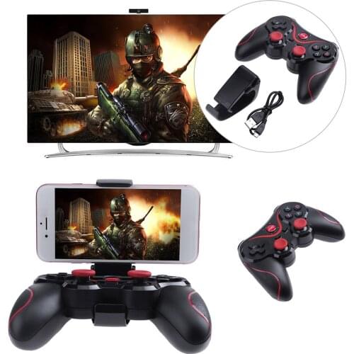 Terios T3 X3 Wireless Joystick Gamepad PC Game Controller Support BT3.0 Joystick For Mobile Phone Tablet TV Box Holder