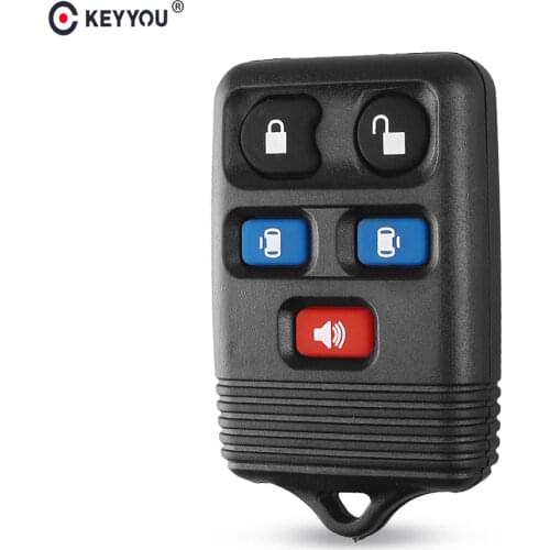 KEYYOU 5 Buttons Remote Control Key Case Shell For Ford Expedition Lincoln Navigator 2004 2005 2006 2007 2008 2009 2010 2011