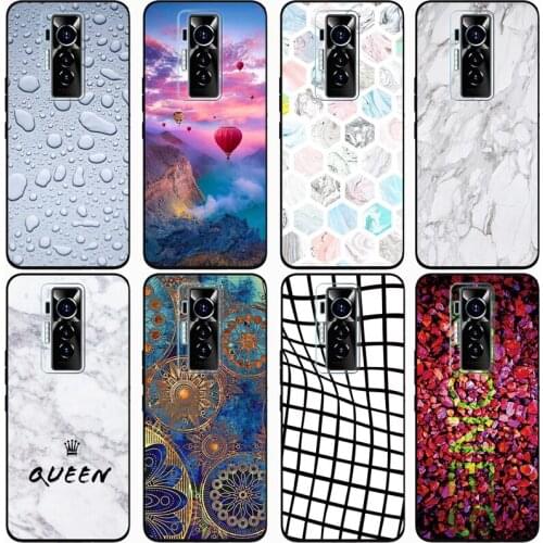 For Tecno Pova 2 Case Rose Wolf Cute Patterned Cover Soft Silicon Phone Case for Tecno Phantom X 2021 Top Quality