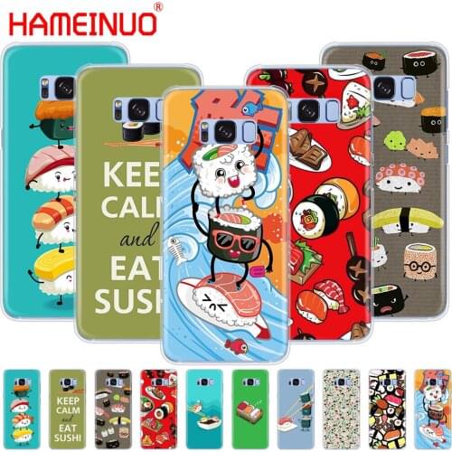 HAMEINUO Japanese cuisine Sushi food cell phone case cover for Samsung Galaxy S9 S7 edge PLUS S8 S6 S5 S4 S3 MINI