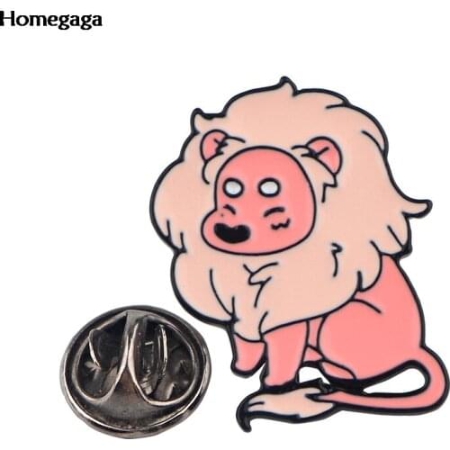 Homegaga Cute Lion Badge Cartoon Collar Pin Hat Badge Skirt Brooches Backpack Badge Cool Jewelry Clothing Accessories Gift D2577