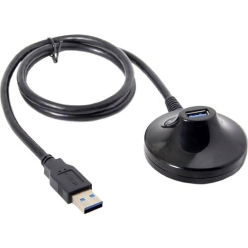 1.5m Desktop USB 3.0 Type A Male to Female Extension Data Charge Cable with Stand Base Shielded