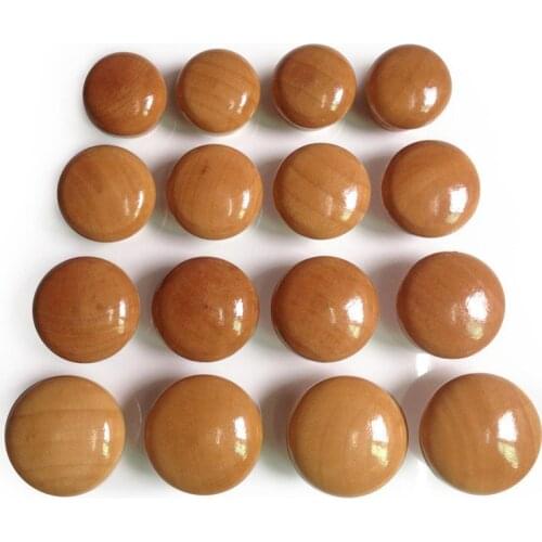 KK&FING 1PC Drawer Wood Handles White Black Kitchen Door Drawer Pull Knobs Wardrobe Handle Furniture Hardware Home Improvement