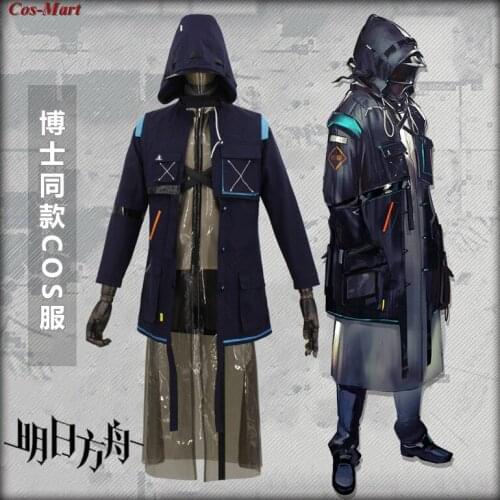 Hot Selling Game Arknights Doctor Cosplay Costume Rhode Island Combat Uniform Male Activity Party Role Play Clothing S-XL