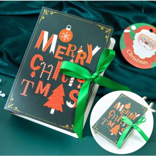 New Christmas Candy Gift Packaging Box Magic Book Series Christmas Candy Box Home Decoration New Year Supplies Christmas Gift Bo