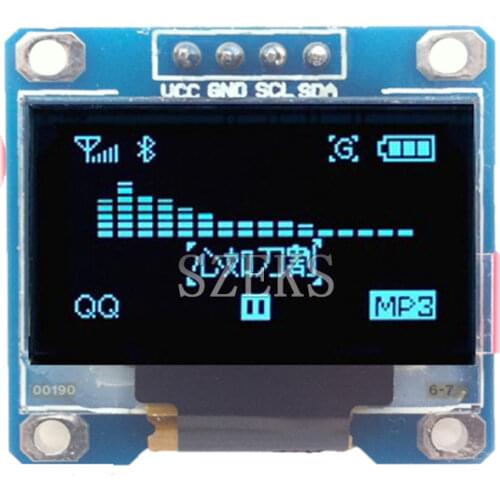 Blue / yellow and blue / white 128X64 OLED LCD 0.96" I2C IIC SPI Serial new original