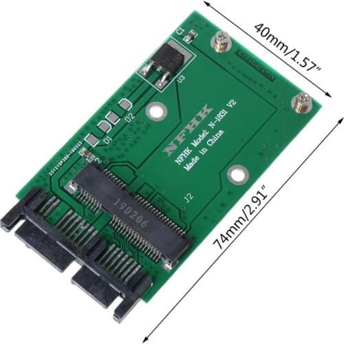 Mini PCIe PCI-e mSATA SSD to 1.8" Micro SATA Interface Adapter Converter Card for PC Computer Accessories