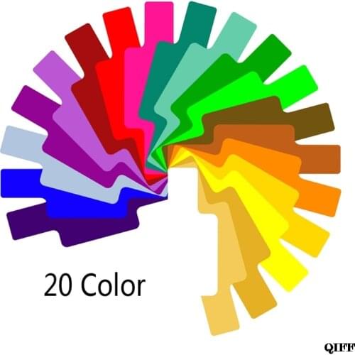 Drop Ship&Wholesale 20 Color Photographic Color Gel Filter Cards Set Flash Speedlite for Canon Nikon APR28