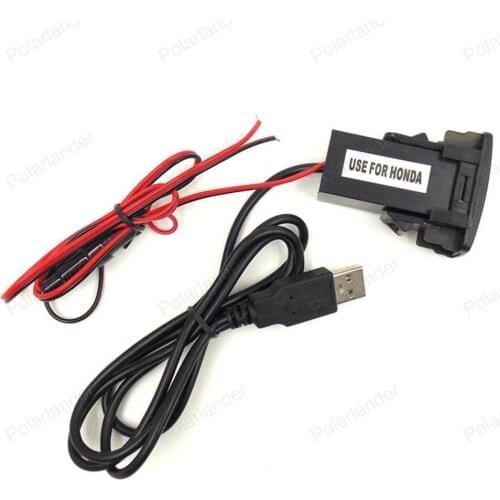 USB Interface Audio input Socket 5V 2.1A Output Car Charger for H/onda c/ivic c/rv f/it a/ccord h/rv