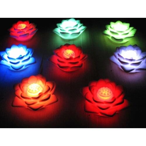 Romantic Lotus Flower Night Light Color Changing Lotus Flower LED Night Light Romantic Love Mood Lamp Home Decoration