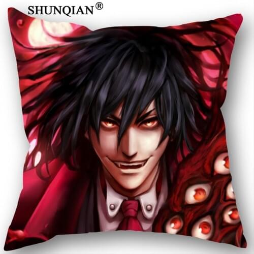 DIY Pillowcases Hellsing Personalized Pillowcase Custom Throw Pillow Case Customized Pillow Covers (Two Sides)