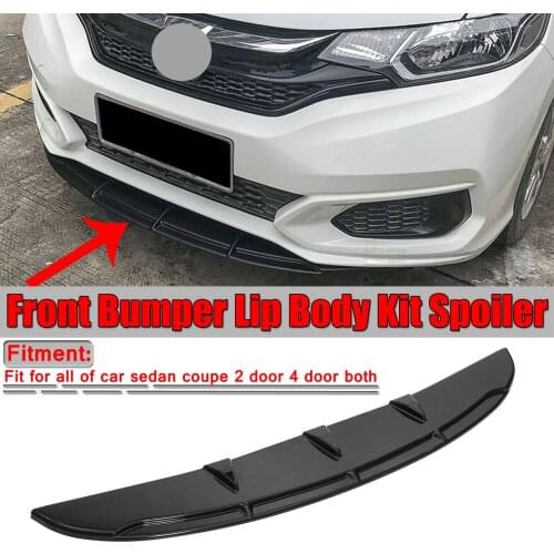 Universal ABS Car Front Bumper Lip Deflector Lips Body Kit Spoiler Chin Protector For Honda For Civic For Accord 9TH 10TH EK EG