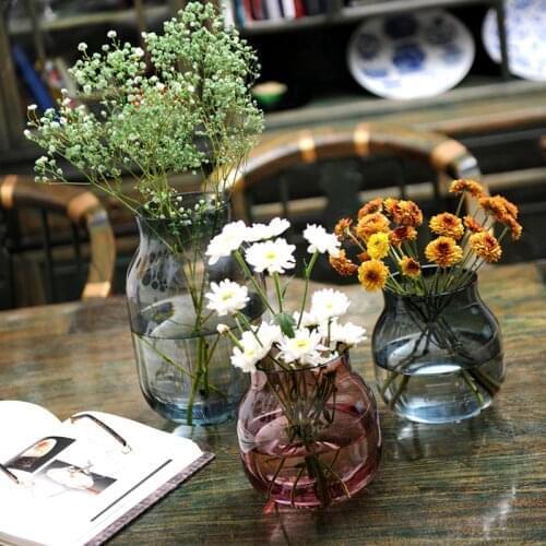 Vases Home Decor Nordic Terrarium Color Living Room Decoration для домашнего интерьера цветы в горшках декор ваза стекло