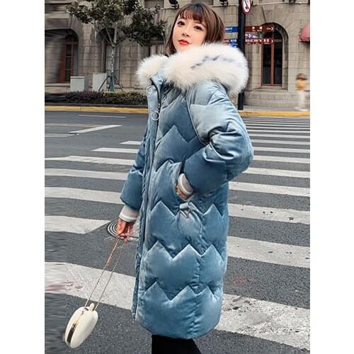 Winter Coat Women Clothes 2020 Warm Parka Womens Down Cotton Jacket Long Coat Female Jackets Korean Parkas Plus Size ZT4197